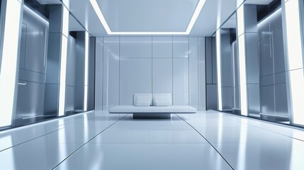 corridor in the building