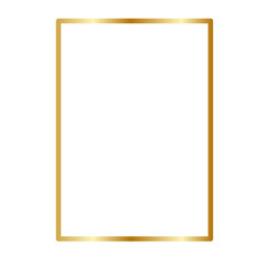 Golden frame for wedding card 