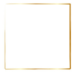 Golden frame for wedding card 