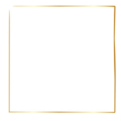 Golden frame for wedding card 