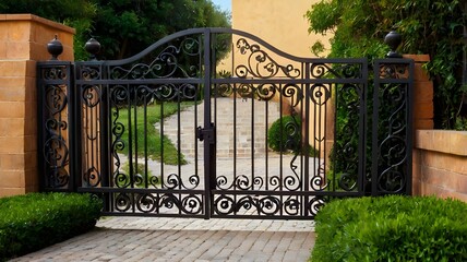Wrought, iron Gate.