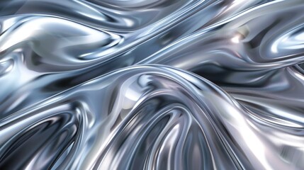 Abstract art background with wide smooth silver art wallpaper
