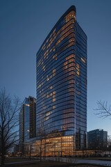 Fototapeta premium Exterior High Rise Building