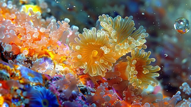 The Charm of Color in the Marine Park 