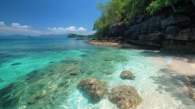 The Charm of Color in the Marine Park 