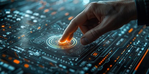 A sleek interface showcasing encrypted codes and secure data transmission, emphasizing strong cyber defense protocols