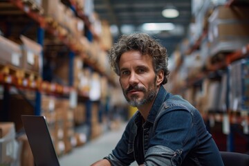 Obraz premium Professional Analyzing Sales Performance Generative AI