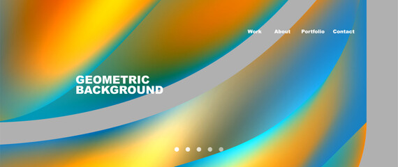 Dynamic flowing shapes concept design composition. Vector Illustration For Wallpaper, Banner, Background, Card, Book Illustration, landing page