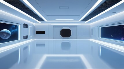 interior of a modern building
