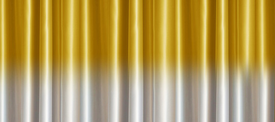 金色のカーテンとスポットライト、背景素材