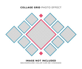 Collage grid photo effect