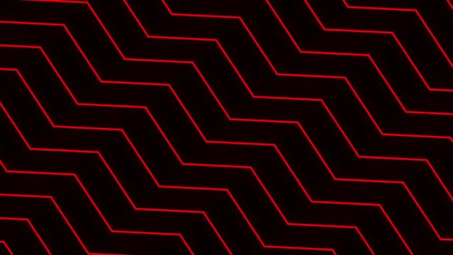 Animated zigzag red line background	
