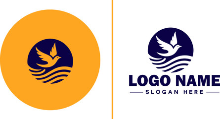 insurance icon Coverage Assurance Protection flat logo sign symbol editable vector