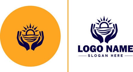 insurance icon Coverage Assurance Protection flat logo sign symbol editable vector