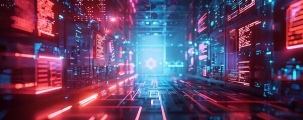 A conceptual image of secure connections fortified by cuttingedge tech security systems and active hacking prevention