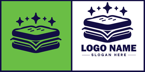 sandwich icon Sub Hoagie Grinder flat logo sign symbol editable vector