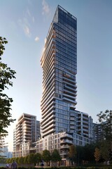 Obraz premium Exterior High Rise Building