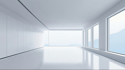 empty white room