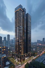 Fototapeta premium Exterior High Rise Building