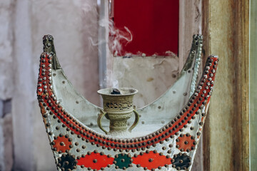 Burnt incense at Souq Waqif in Doha, Qatar