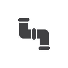 Plumbing pipe vector icon