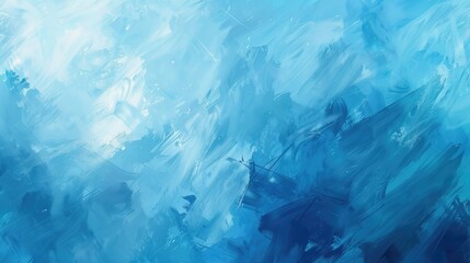 Abstract background with a blurred paint texture in shades of blue