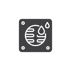 Floor drain vector icon