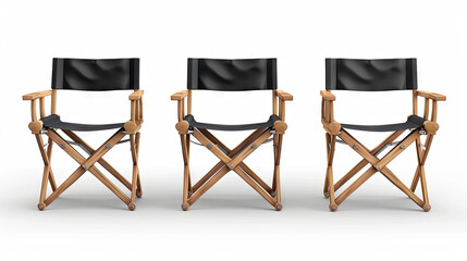 director chair isolated on the white background