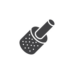Pipe with thermal insulation vector icon