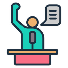 Public Speaking Icon