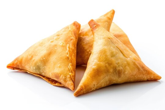 samosa on white background