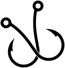 fish illustration equipment silhouette hook logo fishing icon fisherman outline catch sport hobby bait rod bouy line recreation river shape tackle lure water for vector graphic background