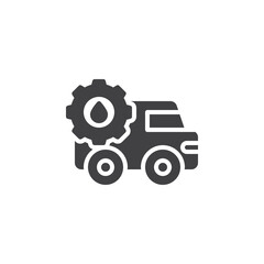 Plumbers Car vector icon