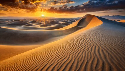 Naklejka premium sunrise in the desert