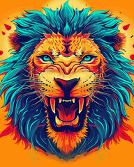 Obraz premium portrait of a lion head