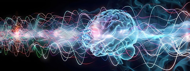 Vibrant Neural Activity A Captivating Visualization of the Brain s Electrical Impulses