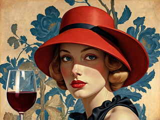 Wine and Glass in Perfect Harmony