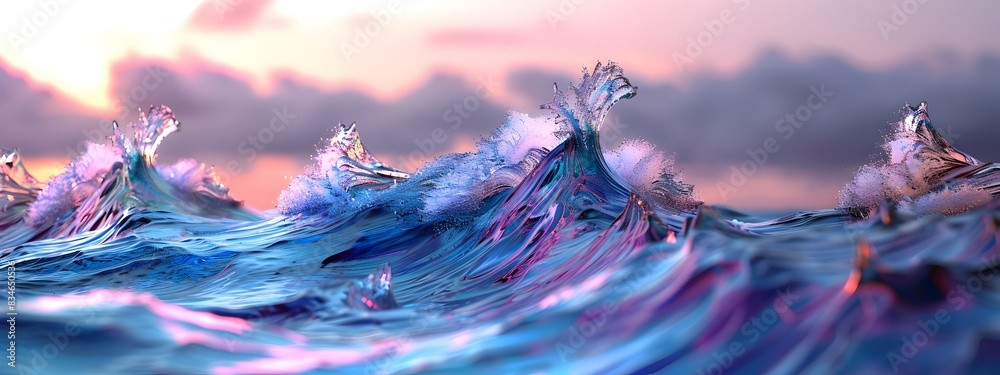 Poster mesmerizing wavefront correction corrected wavefronts showcasing nature s fluid dynamics