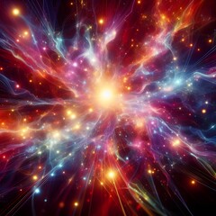 Fototapeta premium An electrifying display of abstract colorful lights