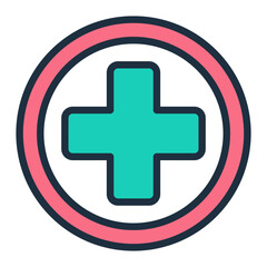 Fototapeta premium Medical Cross Icon