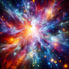 Obraz premium An electrifying display of abstract colorful lights