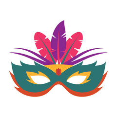 Mardi Gras Mask Illustration