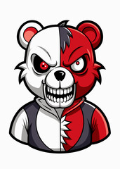 Discover a terrifying Halloween Horror Teddy Bear with a creepy patchwork design
