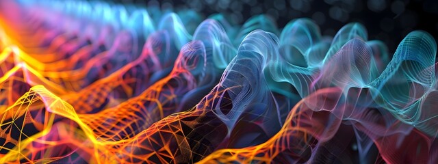 Vibrant Frequency Division Multiplexing Visualizing the Complex Transmissions of Data and Signals