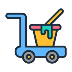 Cleaning Cart Icon