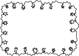 Hand-Drawn Scalloped Border Design