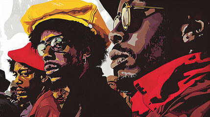 A powerful image representing black history, consciousness, and anti-racism activism with the message that black lives matter. It symbolizes pride, unity, and social justice.