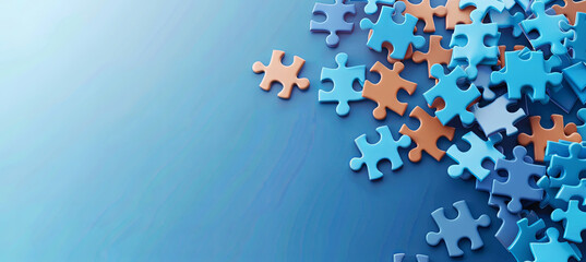 Puzzle, business strategy success solution