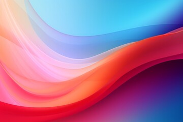 Obraz premium Vibrant abstract color waves background