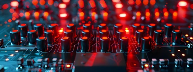 Fototapeta premium Frequency Stabilization Circuit Maintaining Precise Signal Control in Electronic Systems
